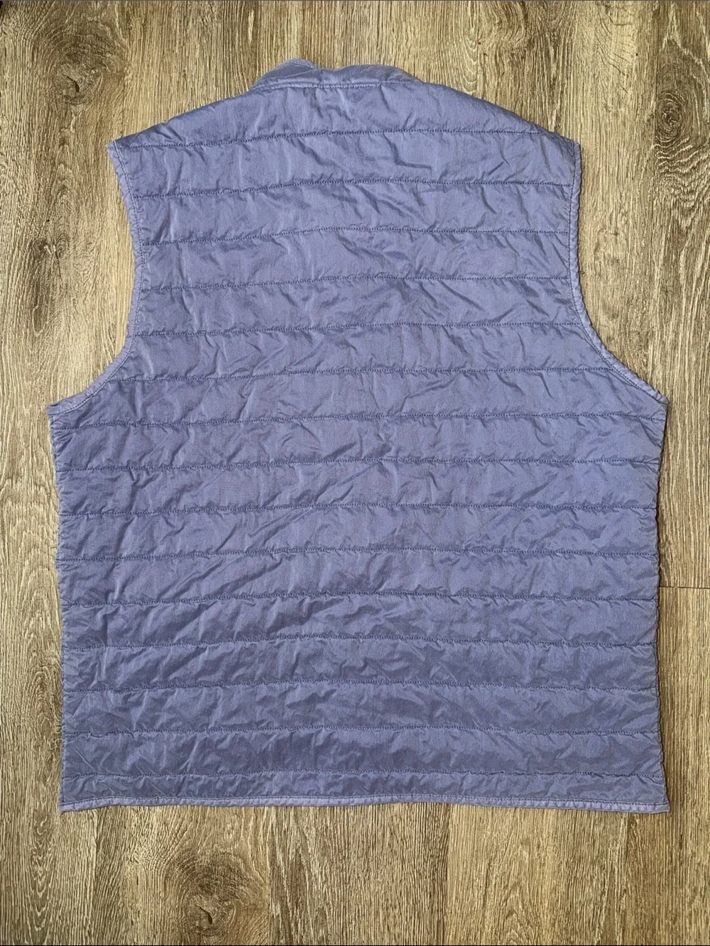 Peter Millar crown Greenwich Quilted garment dye Blue Sleeveless Vest xl golf